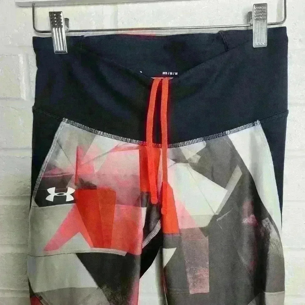 Under armour women's compression leggings geometric print size medium - Picture 8 of 14